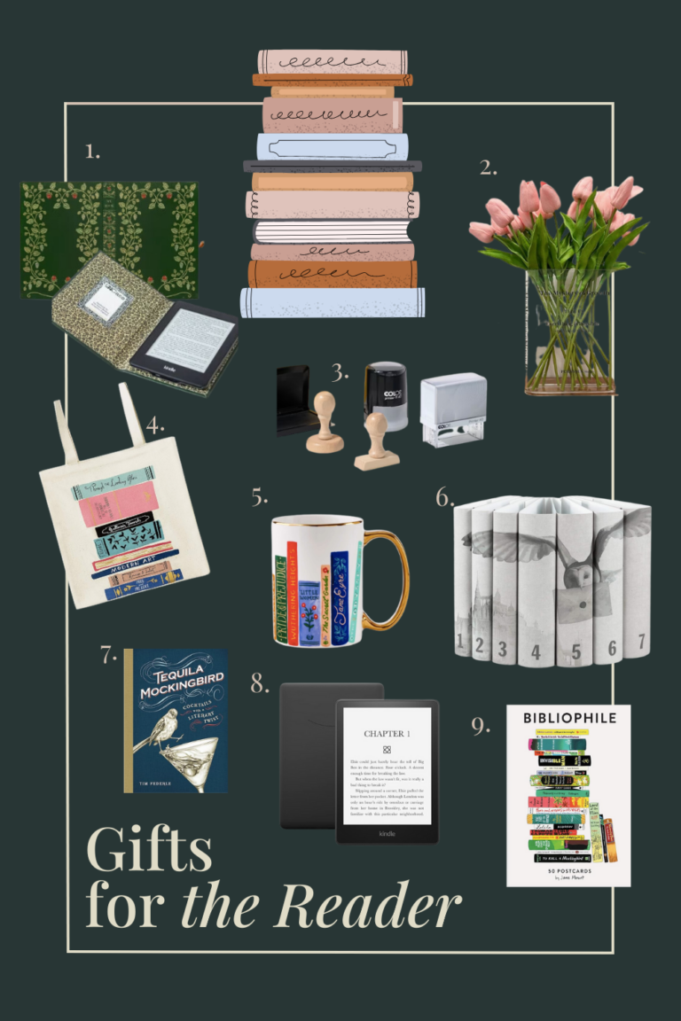 gift ideas for the reader, gift ideas for book lovers