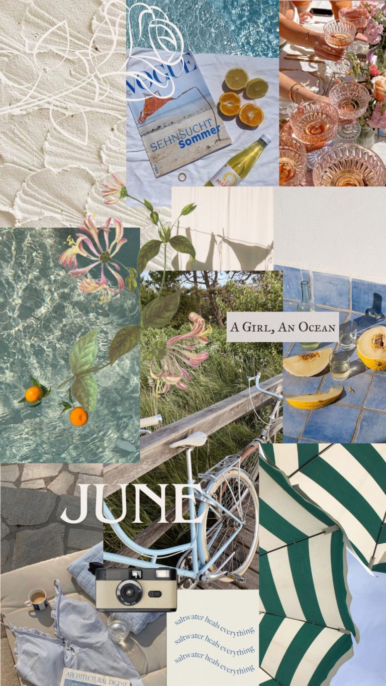 june wallpaper aesthetic june moodboard